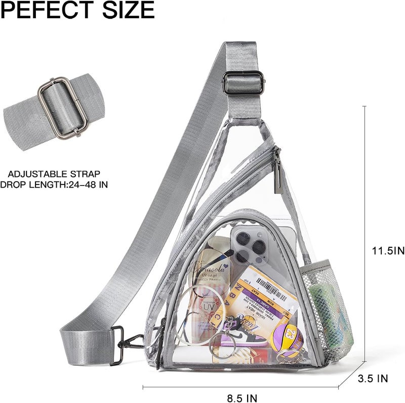 LATMAP 7L Sling Bag For Women Men Backpack Fanny Pack Crossbody Chest Travel Shoulder Belt Bags Purse Handbag PU Leather - Image 5